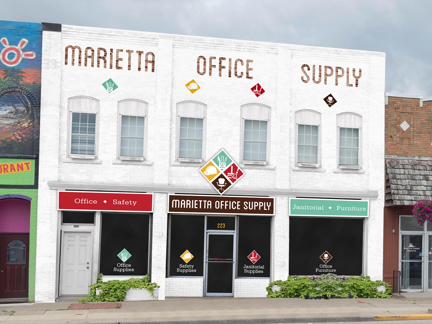 Marietta Office Supply Branding