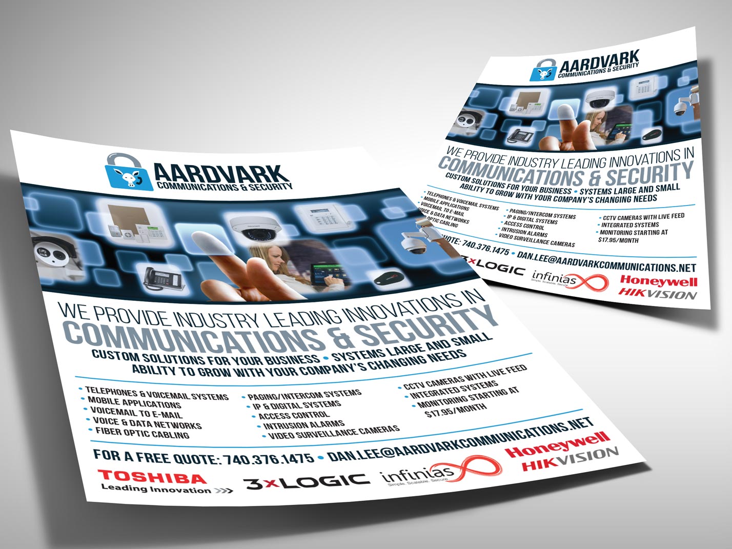 Aardvark Communications & Security Branding