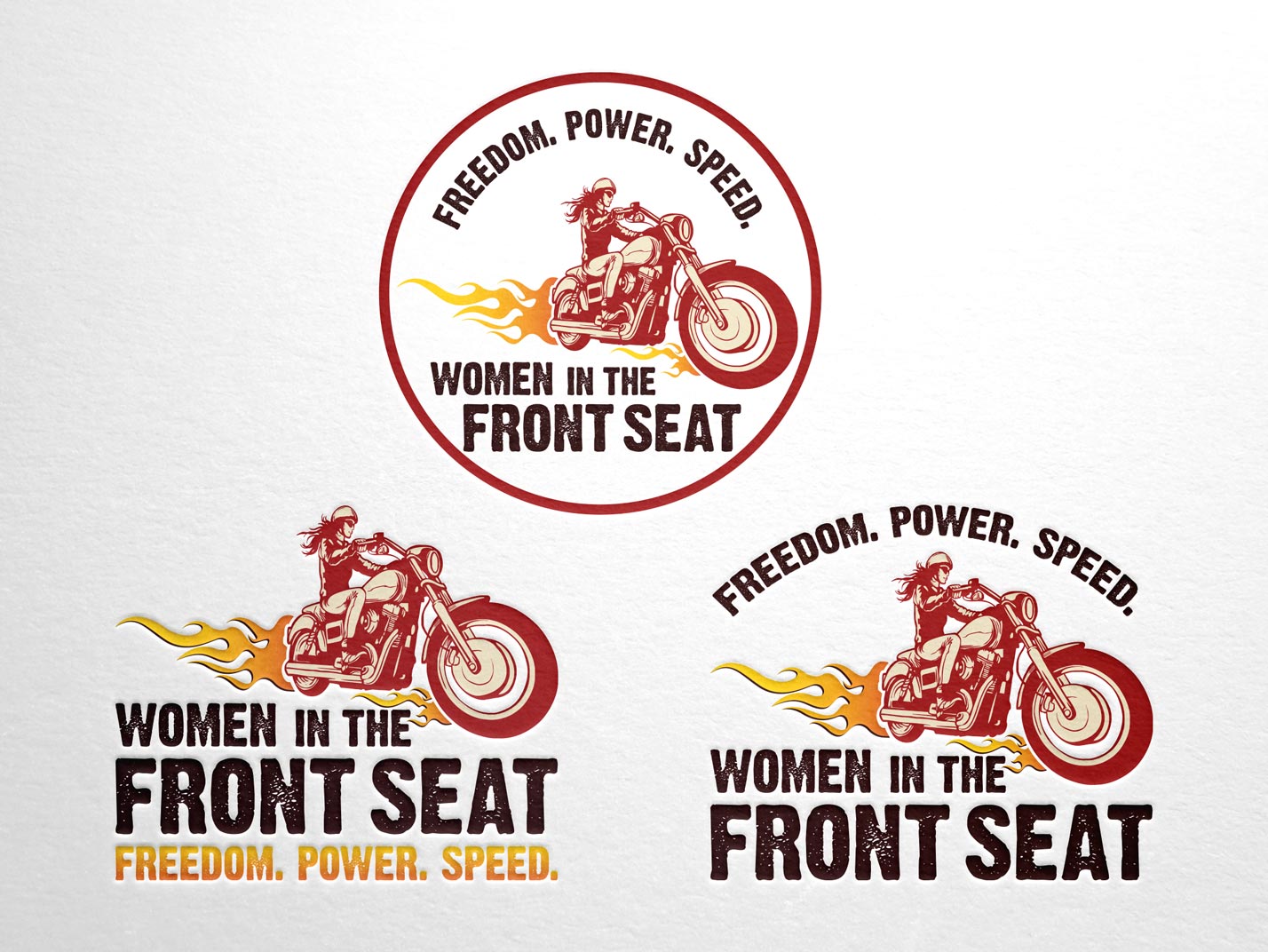 Women in the Front Seat Logo